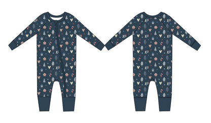 Christmas Bamboo Pajama (Zippy)