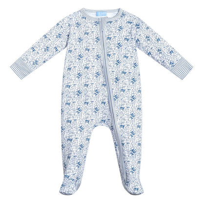 Farm Zip Baby Onesie