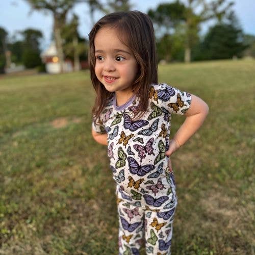 Butterfly Bamboo Two Piece Pajamas