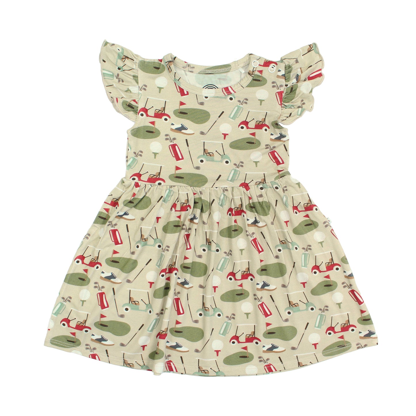 Tee Time Golf Short Sleeve Twirl Dress