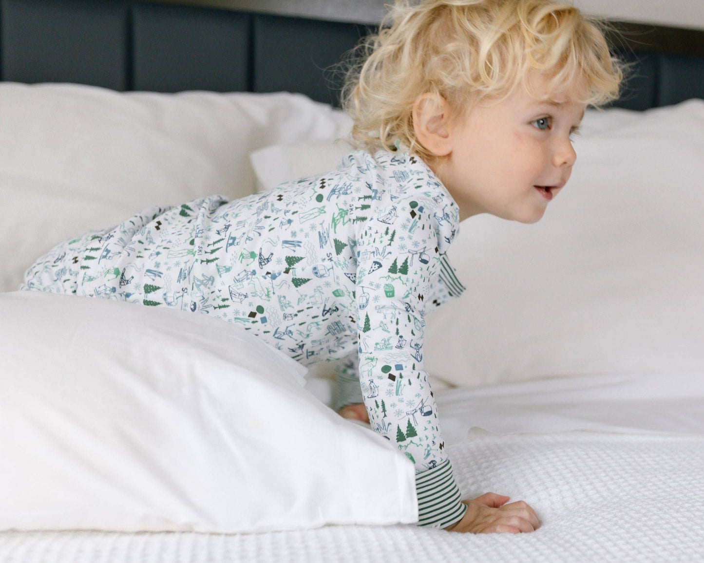 Après Ski Two Piece Kids Henley Pajamas
