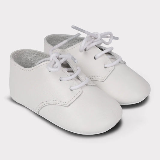 August Girls Crib Lace-Up Shoe