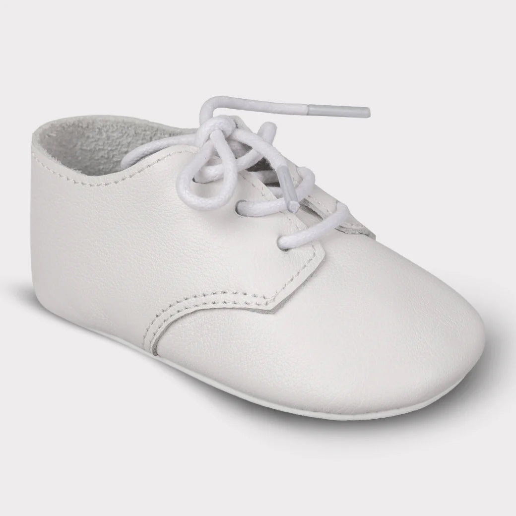 August Girls Crib Lace-Up Shoe