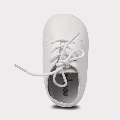 August Girls Crib Lace-Up Shoe