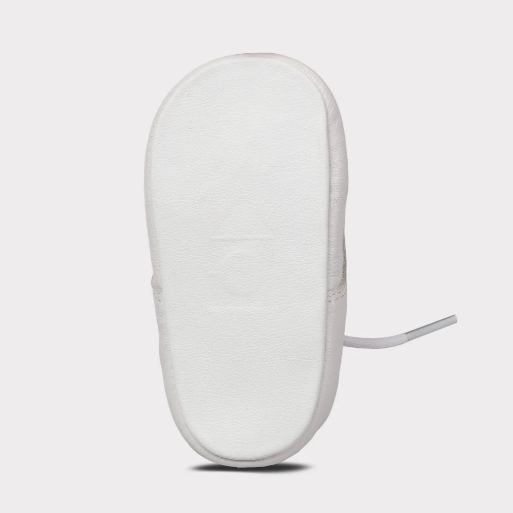 August Girls Crib Lace-Up Shoe