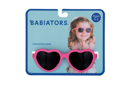 Hot Pink Heart  Kids Sunglasses