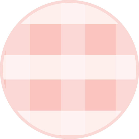 Pink Gingham Flutter Bikini Girls Swimsuit