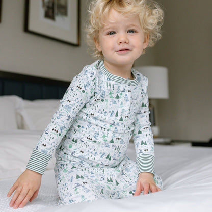 Après Ski Two Piece Kids Henley Pajamas