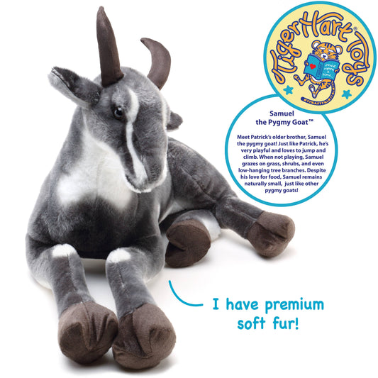 Samuel The Pygmy Goat | 27 Inch Stuffed Animal Plush