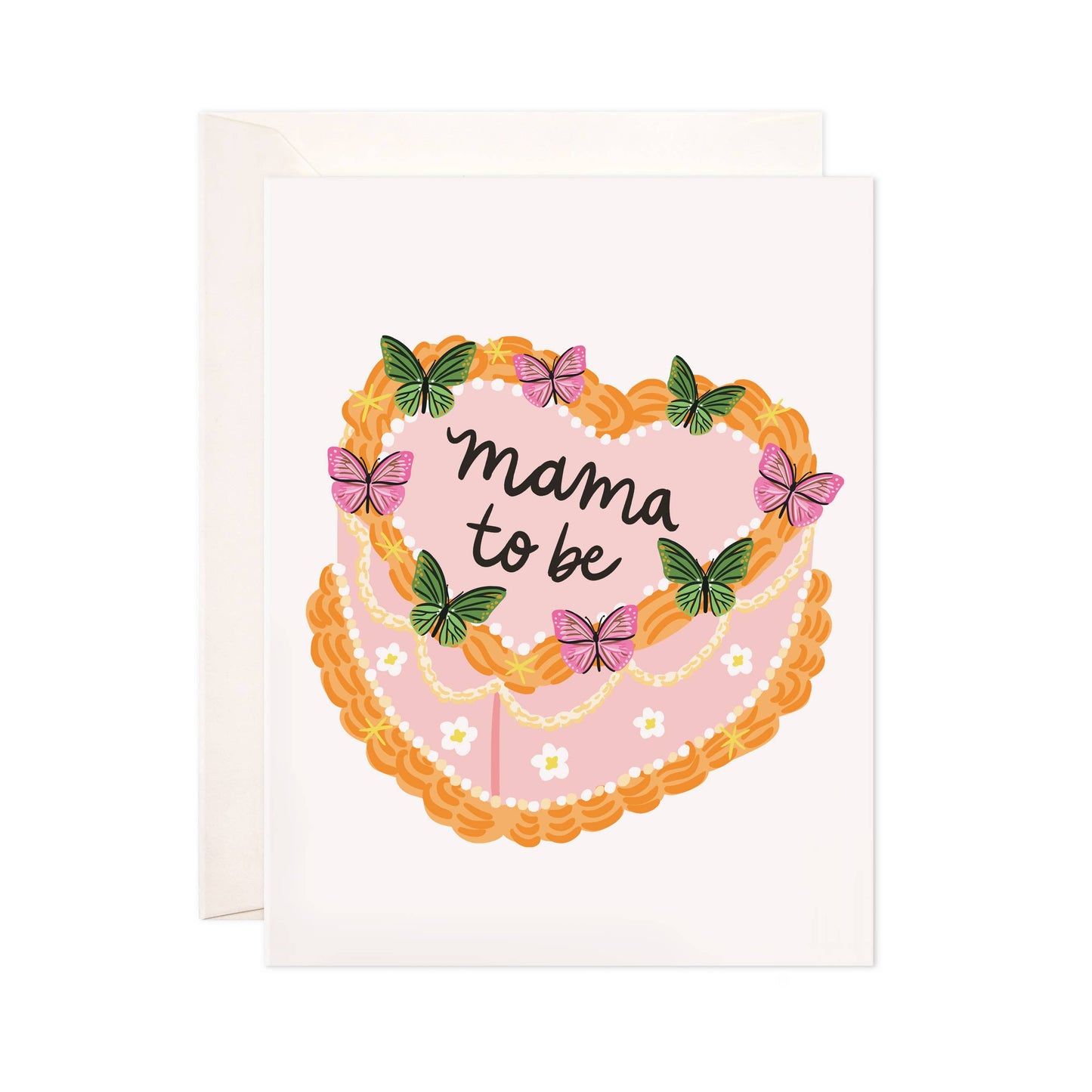 Mama Cake Greeting Card - New Baby Card | Baby Shower Card