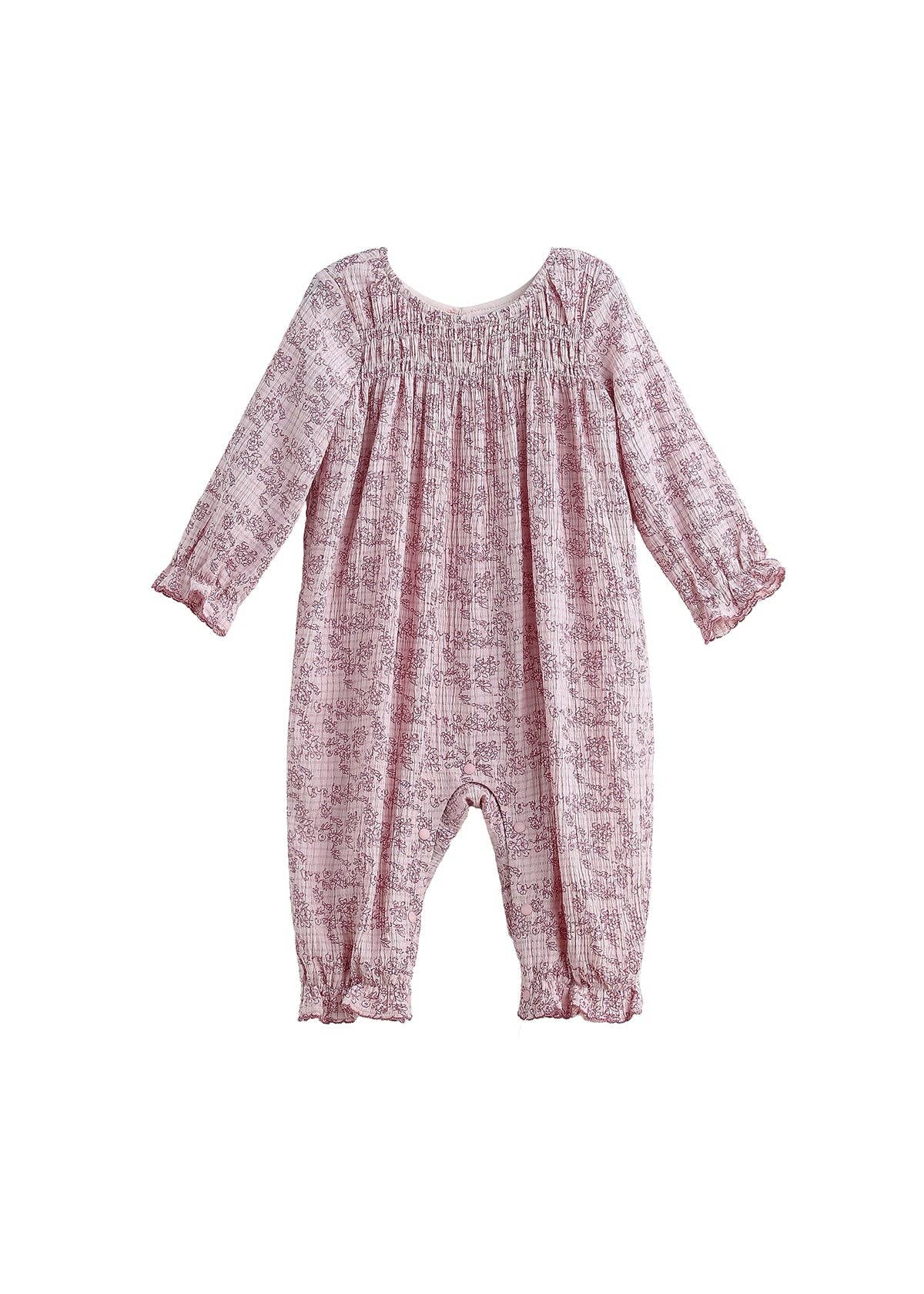 Loretta Long Sleeve Floral Romper