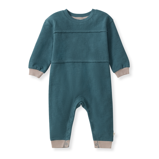Textured Knit Baby Boy Jumpsuit