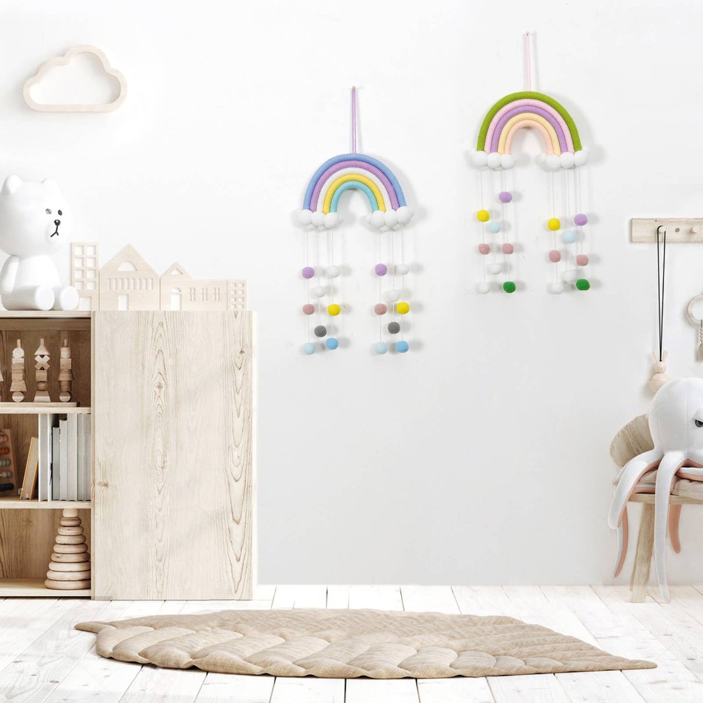 Cloud Rainbow Wall Hangings Decoration For Kids Room