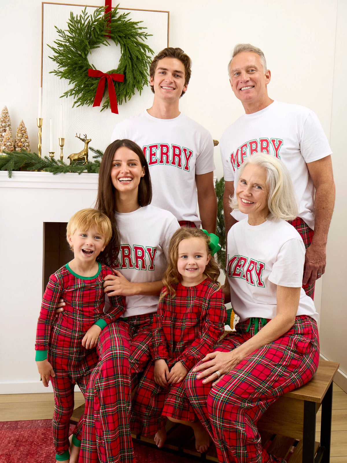 SoftSnooze™ Baby Bamboo Viscose Red Nicholas Plaid Convertible One Piece Footie Pajama