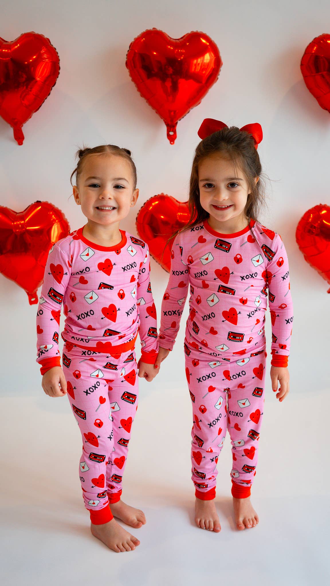 Valentine's Day Love Letters Two-Piece Bamboo Pajamas