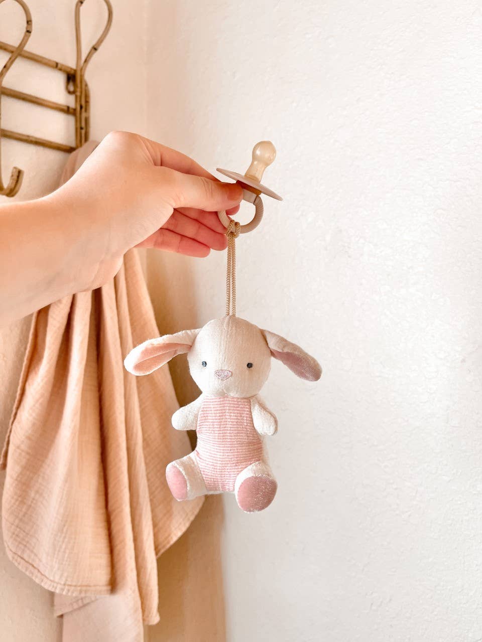 *NEW OPTIONS* Bitzy Pal Natural Rubber Pacifier & Plush