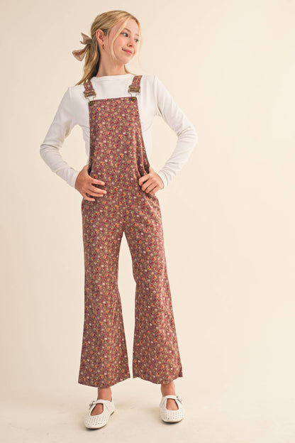 Autumn Floral Overalls
