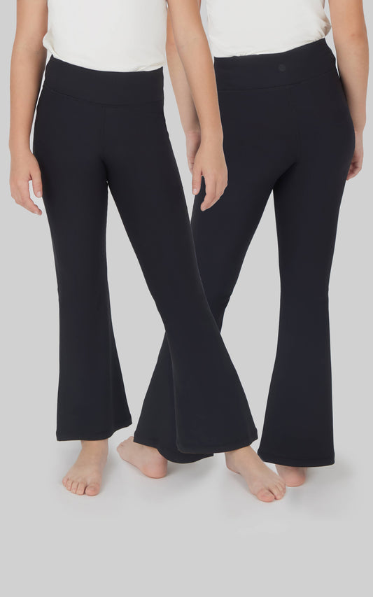 Girls Rib Everyday High Rise Flare Pants