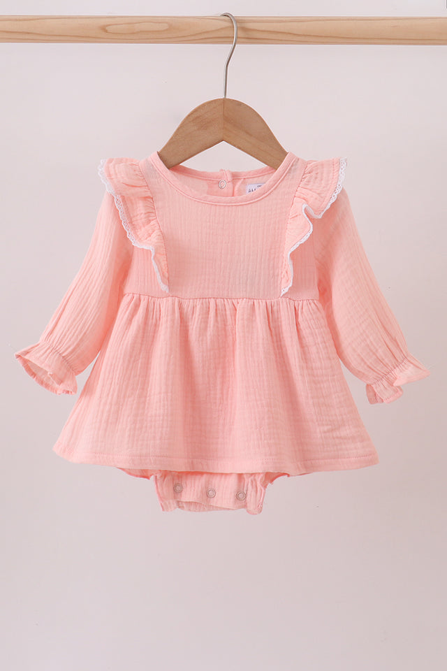Premium Muslin Ruffle Romper
