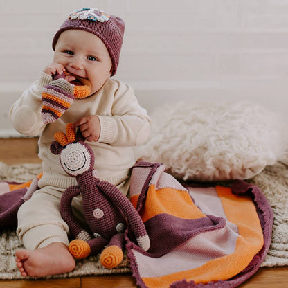 Organic Baby Beanie - Soft Purple