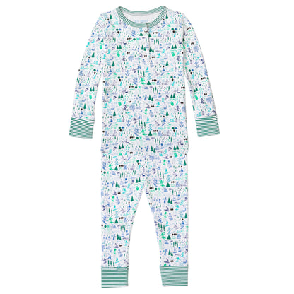 Après Ski Two Piece Kids Henley Pajamas