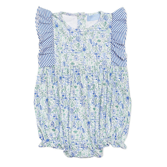 Birth Flowers Baby Girl Ruffle Bubble