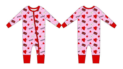 Valentine's Day Love Letter Zippy Bamboo Pajamas