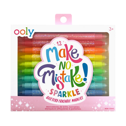 Make no Mistake! Glittery Erasable Markers (Set of 12)