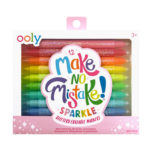 Make no Mistake! Glittery Erasable Markers (Set of 12)