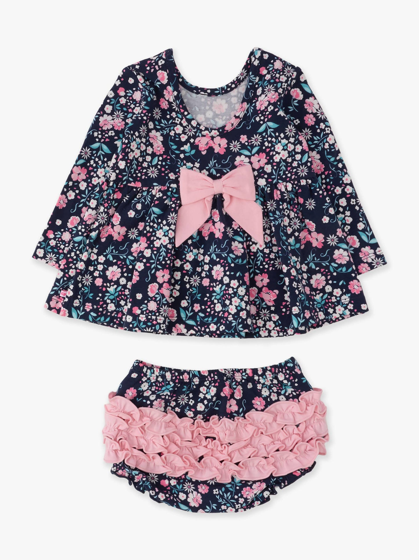 Baby Girls Moonlit Meadow Knit Long Sleeve Twirl Top & Ruffle Bloomer Set