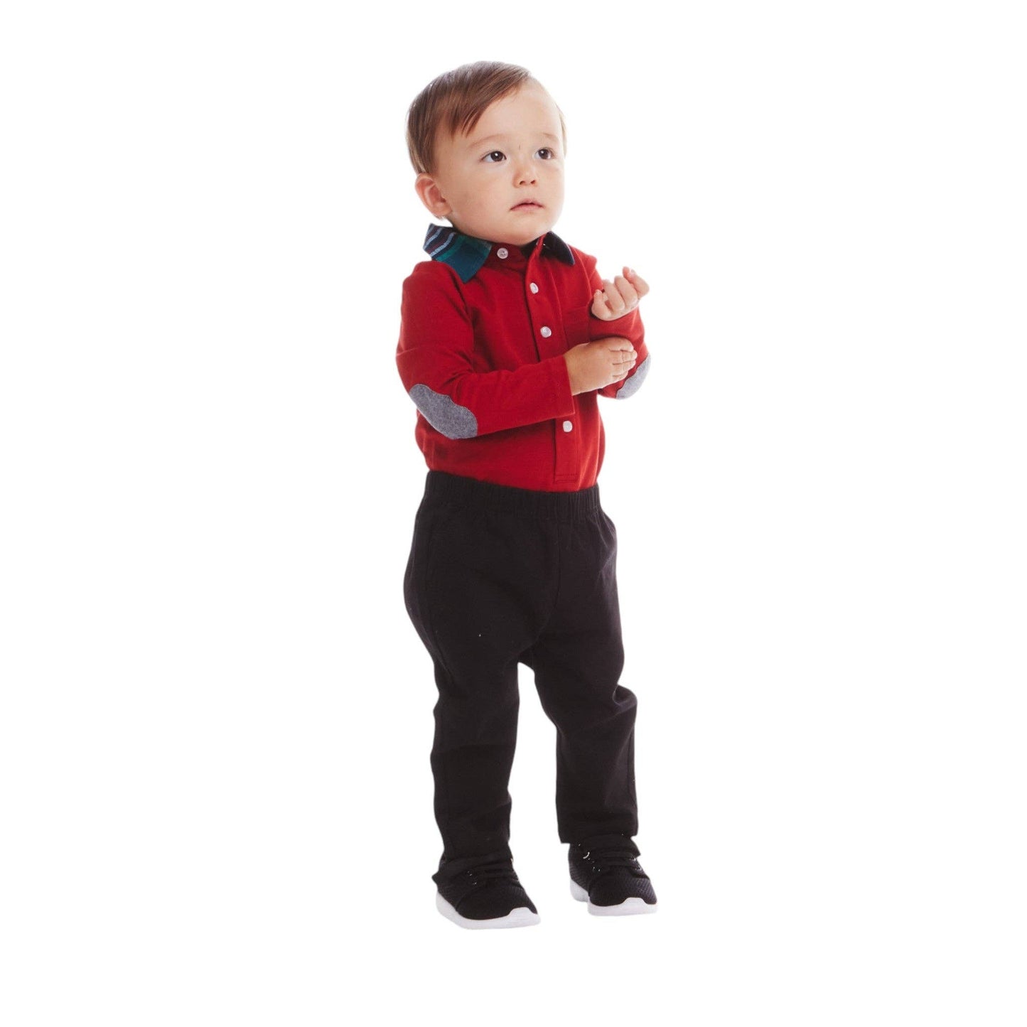Infant 2-Piece Polo Shirtzie® Set | Red Holiday Christmas
