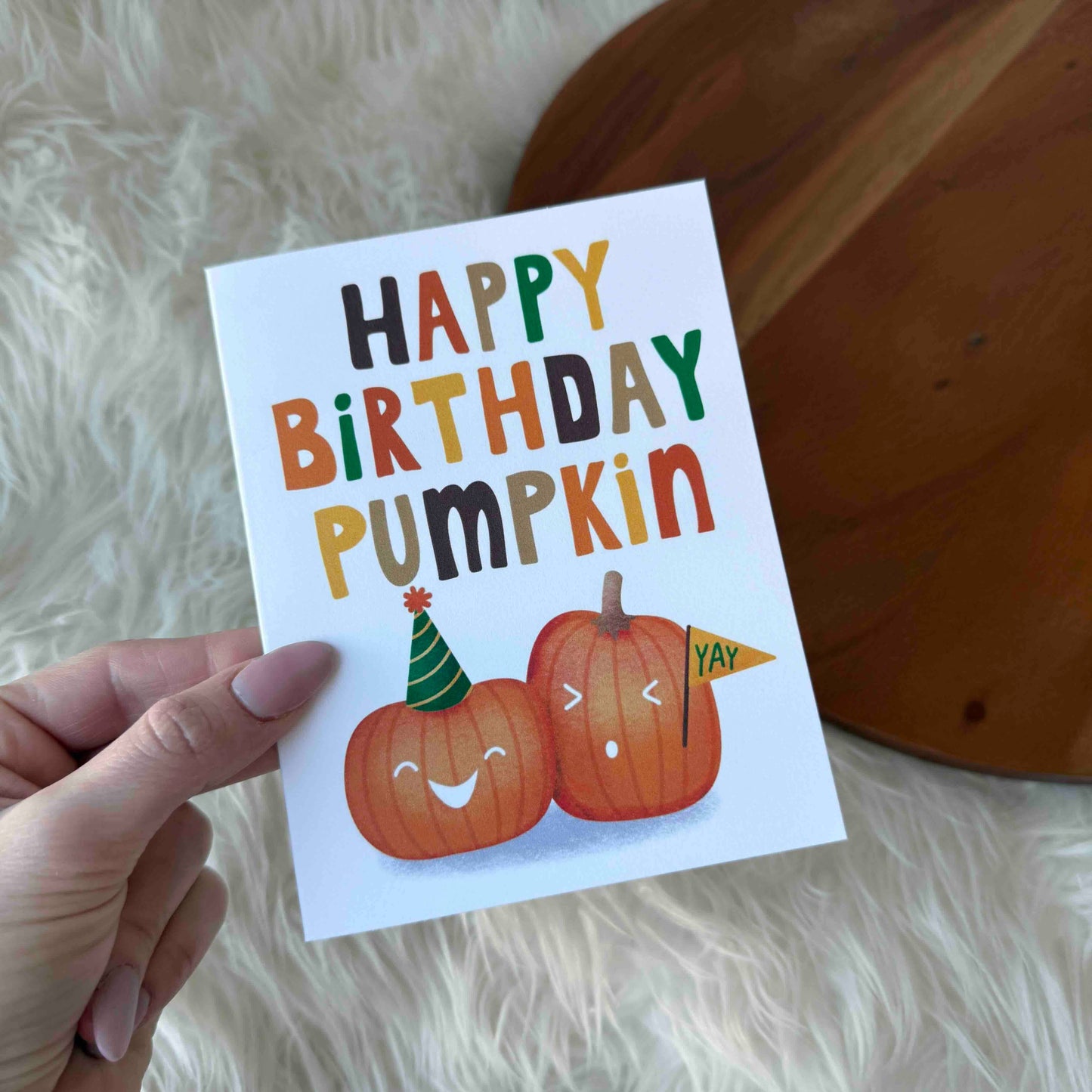 "Happy Birthday Pumpkin" Card