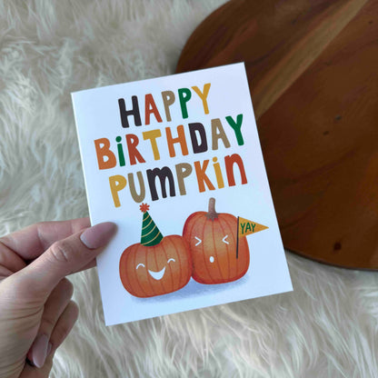 "Happy Birthday Pumpkin" Card