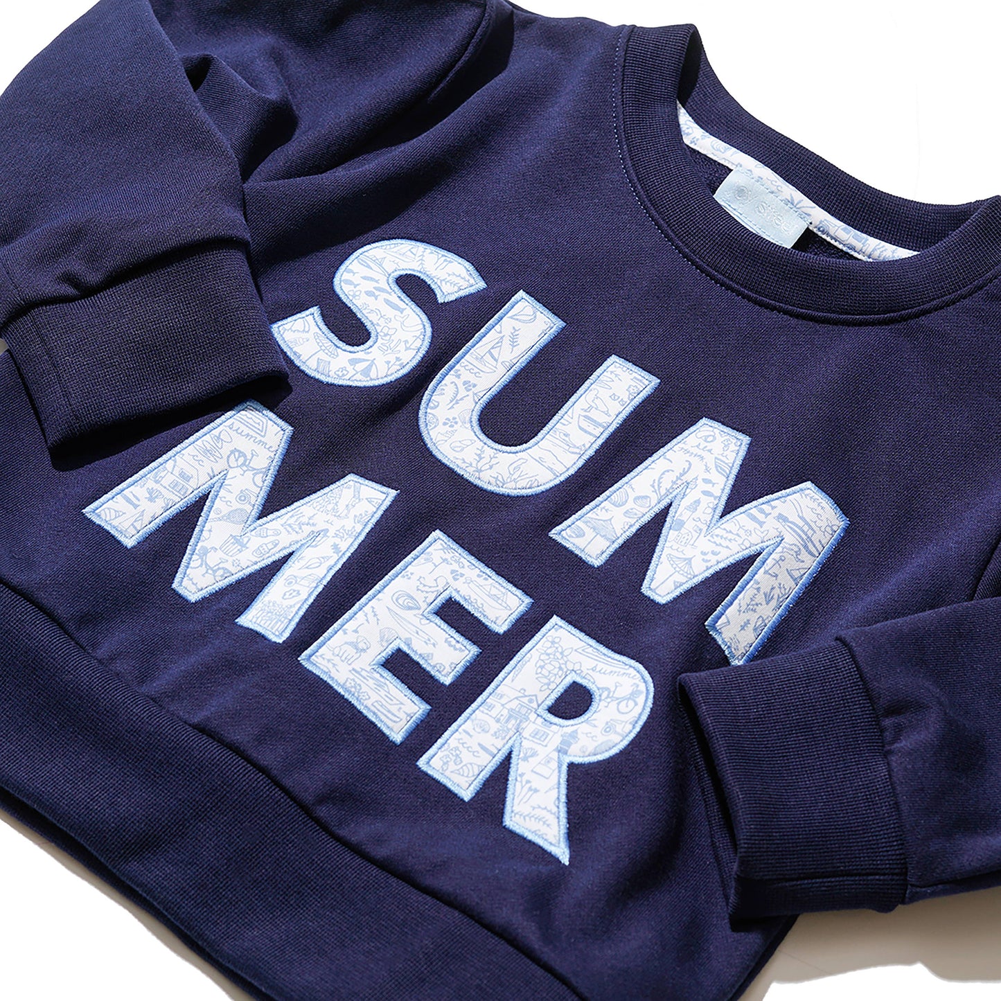 Seaside Summer Kids Crewneck Sweatshirt