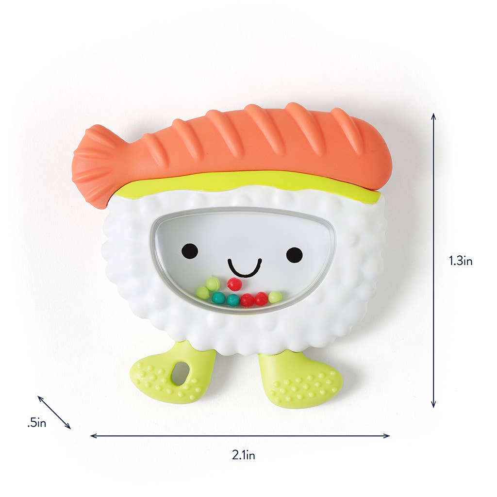 *NEW OPTION* Sweetie Shake Plus™ - Teething + Rattle Toy: Croissant