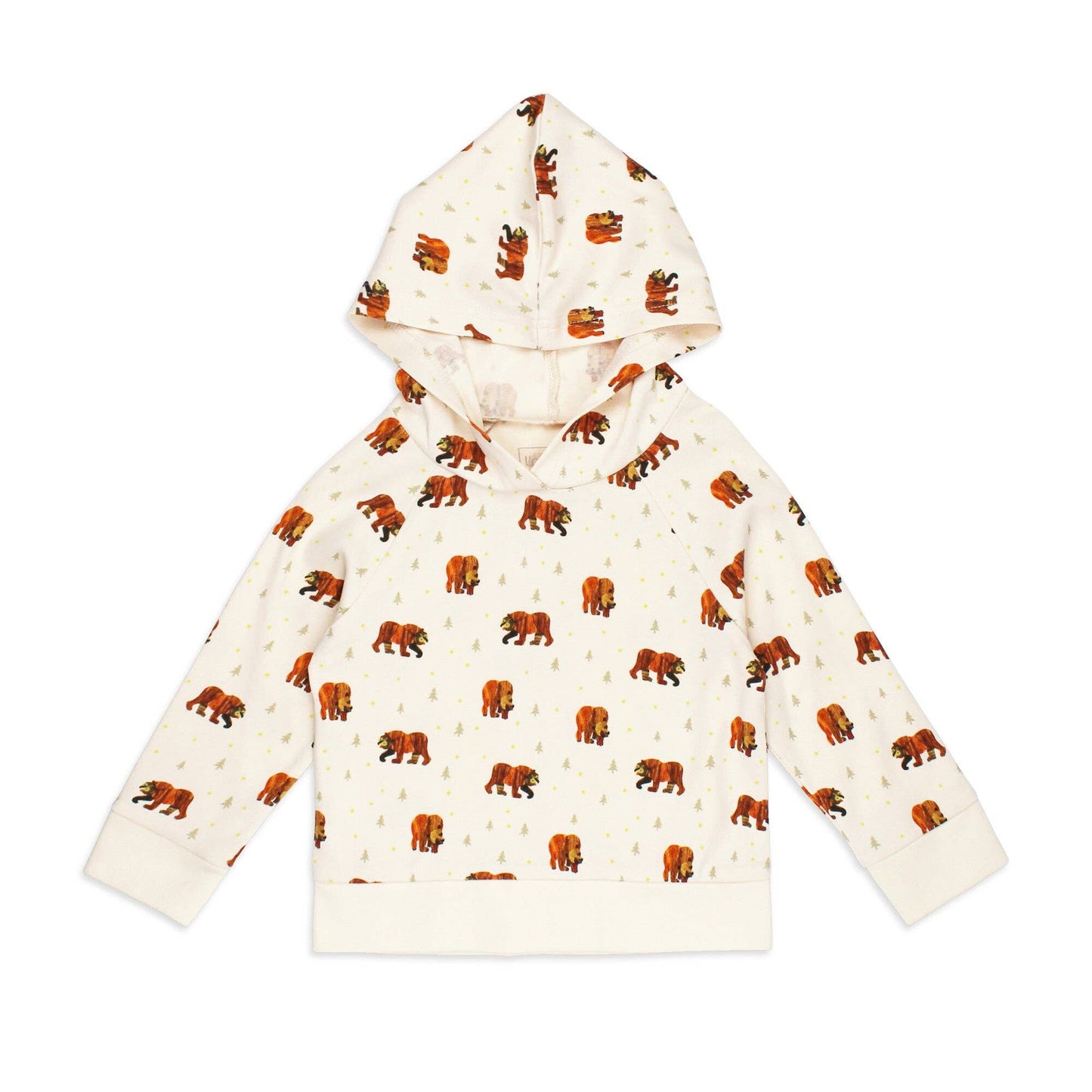 Brown Bear | Kids' Organic Raglan Hoodie