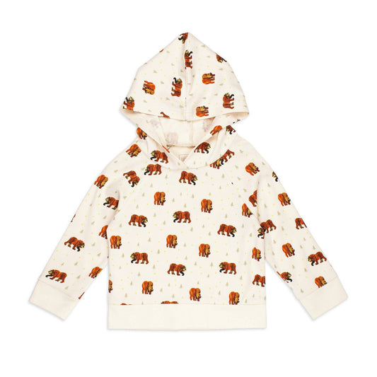 Brown Bear | Kids' Organic Raglan Hoodie