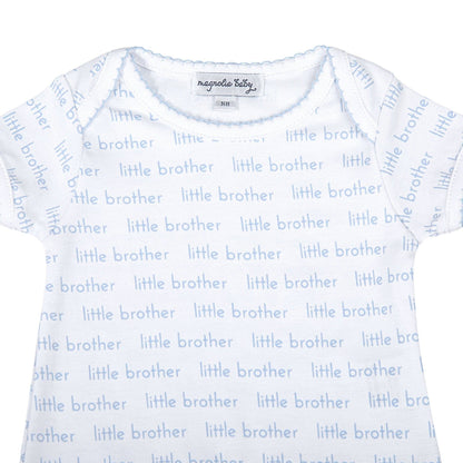 Little Brother Print Short Sleeve Bodysuit