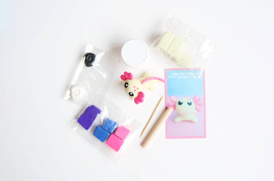 Axel the Axolotl DIY Polymer Clay Kit - Arts & Craft Kit