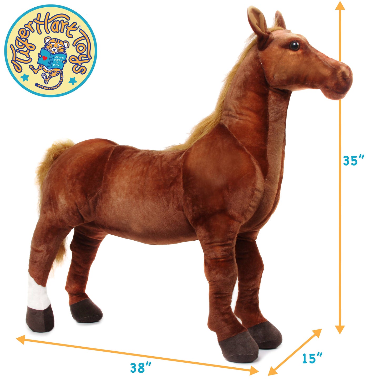 Thorsten The Thoroughbred Horse | 36 Inch Stuffed Animal Plush