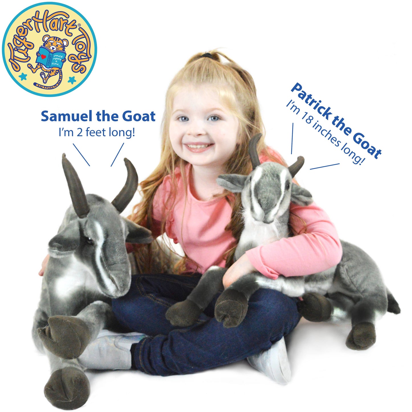 Samuel The Pygmy Goat | 27 Inch Stuffed Animal Plush