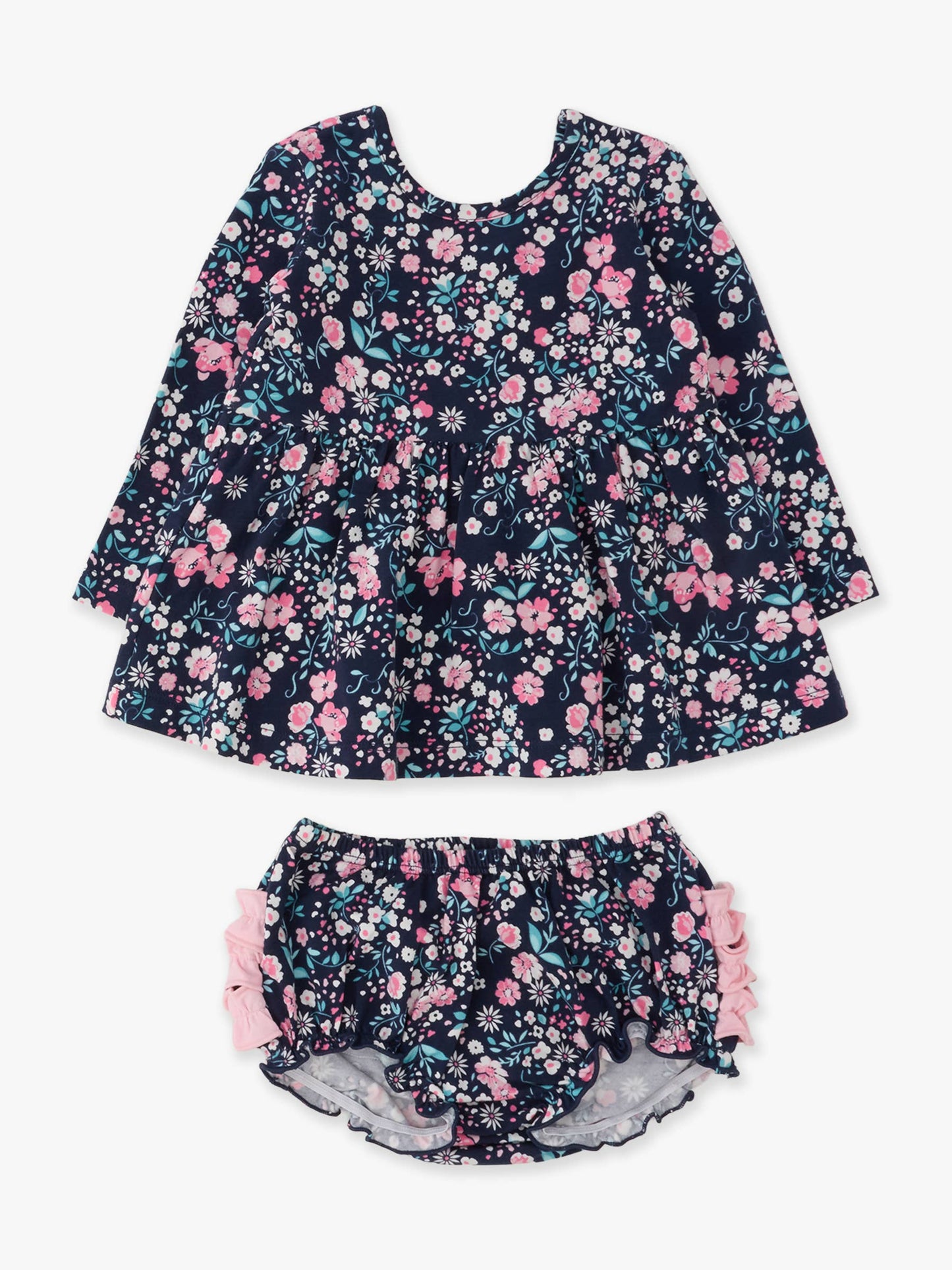 Baby Girls Moonlit Meadow Knit Long Sleeve Twirl Top & Ruffle Bloomer Set
