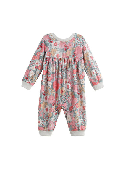 Eliza Romper Long Sleeve Floral Bubble Romper