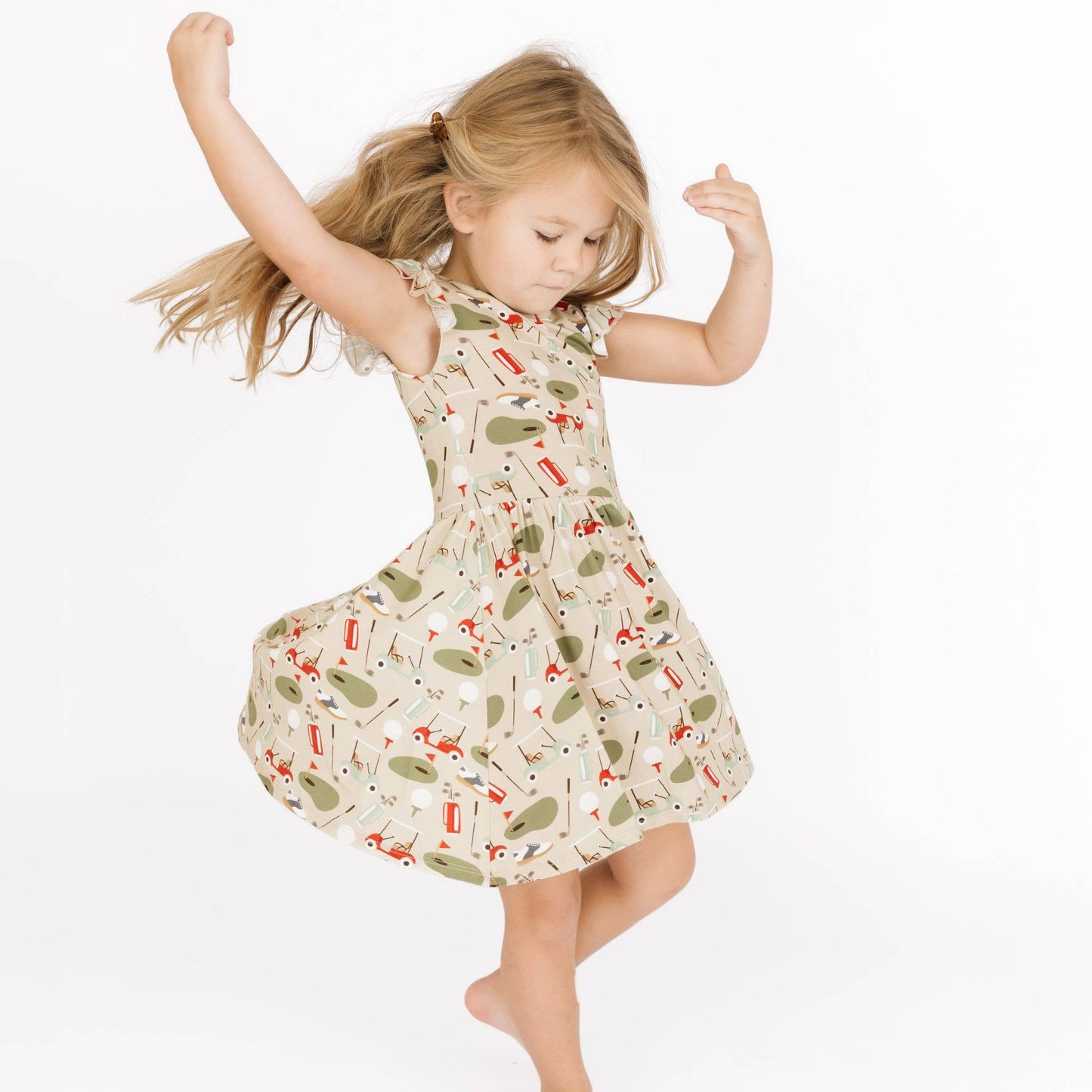 Tee Time Golf Short Sleeve Twirl Dress