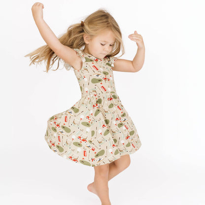 Tee Time Golf Short Sleeve Twirl Dress