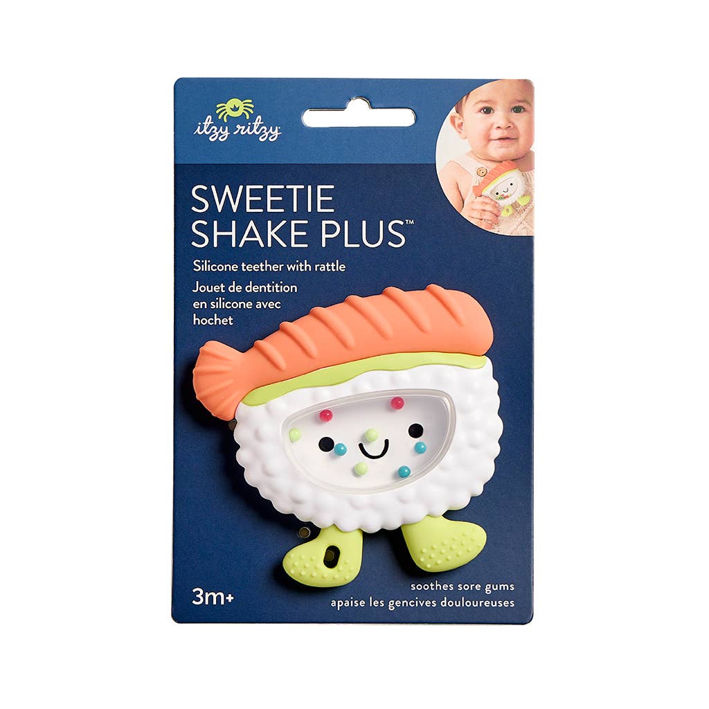 *NEW OPTION* Sweetie Shake Plus™ - Teething + Rattle Toy: Croissant