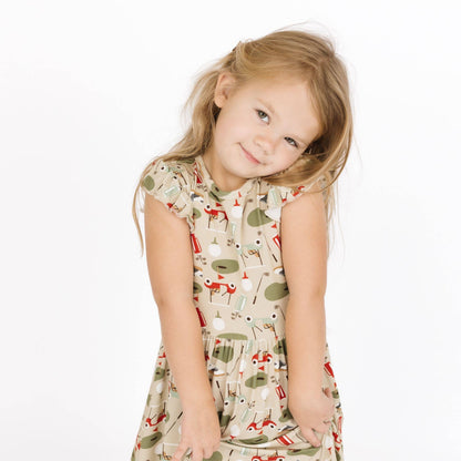Tee Time Golf Short Sleeve Twirl Dress