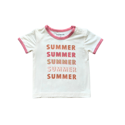 Kid's Retro Summer Ringer Tee
