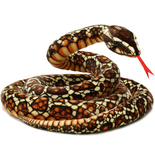 Bernard The Brown Python| 9.5 Foot Long Stuffed Animal Plush