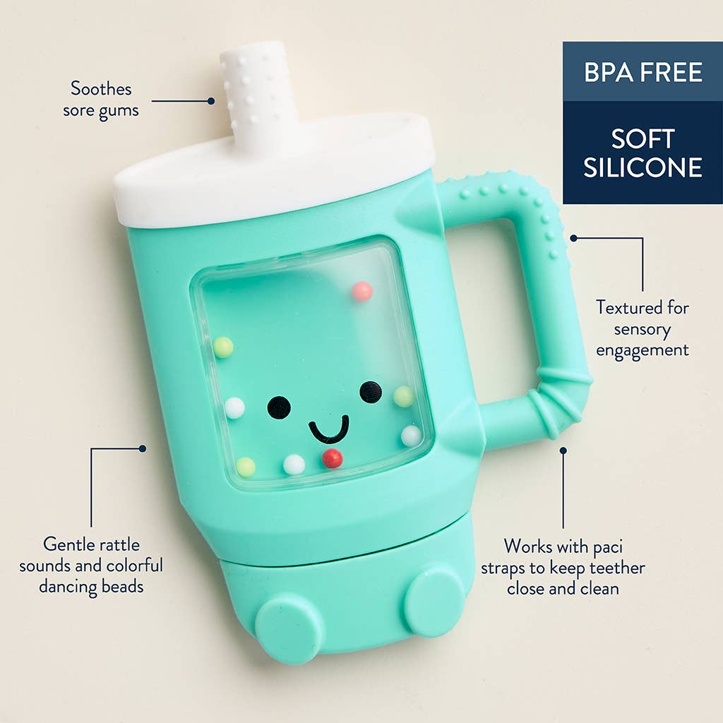 *NEW OPTION* Sweetie Shake Plus™ - Teething + Rattle Toy: Croissant